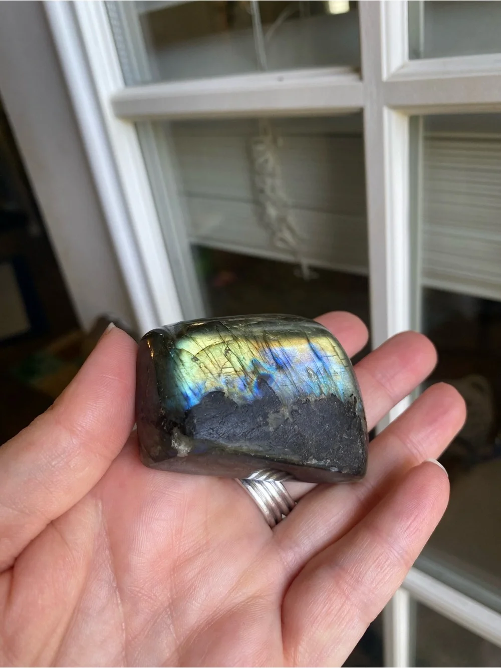 ✨ Double-Sided Blue & Gold Flash Labradorite Freeform ✨